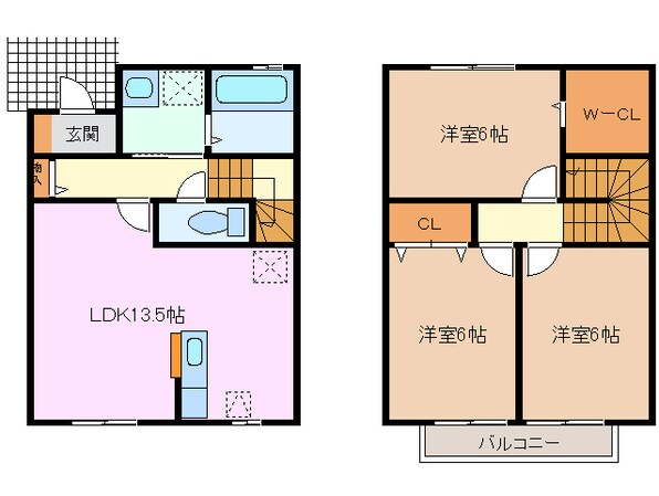 伊勢川島駅 徒歩18分 1階の物件間取画像